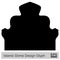 Islamic Dome Design Glyph Black filled silhouettes Design pictogram symbol visual illustration