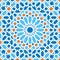 Islamic geometric ornaments based on traditional arabic art. Oriental seamless pattern. Muslim mosaic. Mosque decoration