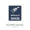 Islamic Ghusl icon. Trendy flat vector Islamic Ghusl icon on white background from Religion collection