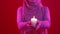 islamic holiday candle light greeting woman prayer