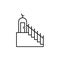 Islamic Minbar icon. Simple line, outline vector religion icons for ui and ux, website or mobile application