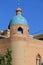 Islamic mosque in the high platform residential area in the old town of Kashgar, Xinjiang, China