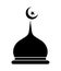 Islamic mosque logo icon vector isolated