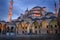 Islamic mosque at night