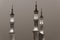 Islamic mosque spires in black and white echos prayer calls at night. Muslim, ramadan, religion concepts