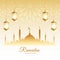 Islamic ramadan kareem season festival card design