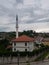 Islamic religious building, mosque u Doboj settlement Carsija during overcast summer day