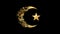 Islamic Religious symbol Animation, Particle Animation of Religious Icon Islamic.