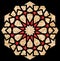 Islamic round geometric element