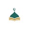 islamic school Vector icon design