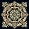 Islamic style geometric mosaic in a Moroccan style pattern, decorative zellige tiles, generative ai