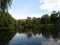 Island Amid Pond, Boston Public Garden, Boston Massachusetts, USA