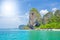 Island, beautiful ocean sea beach seascape Thailand.