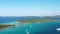 Island of Dugi Otok in Croatia, aerial seascape