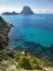The island of ibiza with sea view. cala d`hort and Es Vedra