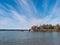 Island on the Irtysh river in the Omsk region