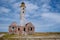 Island of Klein Curacao in the Caribbean near the Island Curacao with the red lighthouse , small island Curacao