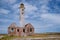 Island of Klein Curacao in the Caribbean near the Island Curacao with the red lighthouse , small island Curacao