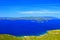 Island Korcula, view from peninsula Peljesac, Adriatic sea, Croatia