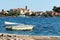 Island of Krapanj waterfront view, Adriatic Sea, Croatia