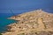 Island of Krk stone desert strand and Silo lighthouse view