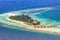 Island Maldives vacation paradise sea Maayafushi Resort aerial p