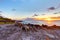 Island Maui cliff coast line with ocean. Hawaii.