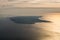 Island of Menorca - aerial view during sunset