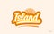 island orange color word text logo icon