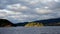 Island in the Osterfjord near Bergen in Norway in Autumn