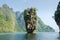Island in Phuket, Thailand . James Bond island geology rock form