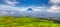 Island Pico with Volcano Mount Pico, Azores - view from island Faial