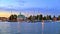 Island pier and yachts in the Old Town of Helsinki, Finland