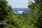 Island Pond seen from Bluff Mountain lookout in Vermont