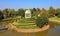 Island in the pond with the temple with the dome