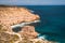 Island Rock at the cliffs of Kalbarri National Park, WA, Western Australia, Indian Ocean