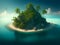 Island Serenity: Tranquil Coastal Landscape Artwork