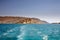 The island of Spinalonga view from ferry