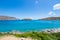 Island Spinalonga, view from village Plaka, Crete, Greece