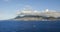 Island of St Kitts seen from sea