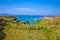 Island of Susak green nature and turquoise sailing cove view