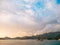 Island of Sveti Stefan, view from the beach of Crvena Glavica, a