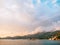 Island of Sveti Stefan, view from the beach of Crvena Glavica, a