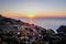 Island of Syros in greece, panorama of cliff close to Varvarous