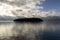 island in the walchensee lake