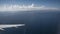 Islands on the aegaean sea Greece aerial airplane view