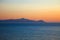 Islands in Aegean sea before sunrise