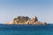 Islands in bay of Petrovac town, Adriatic Sea