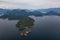 Islands in Howe Sound, British Columbia, Canada