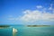 Islands and Sailboat, Florida Keys